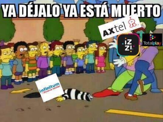 Meme de la caída de Infinitum de Telmex