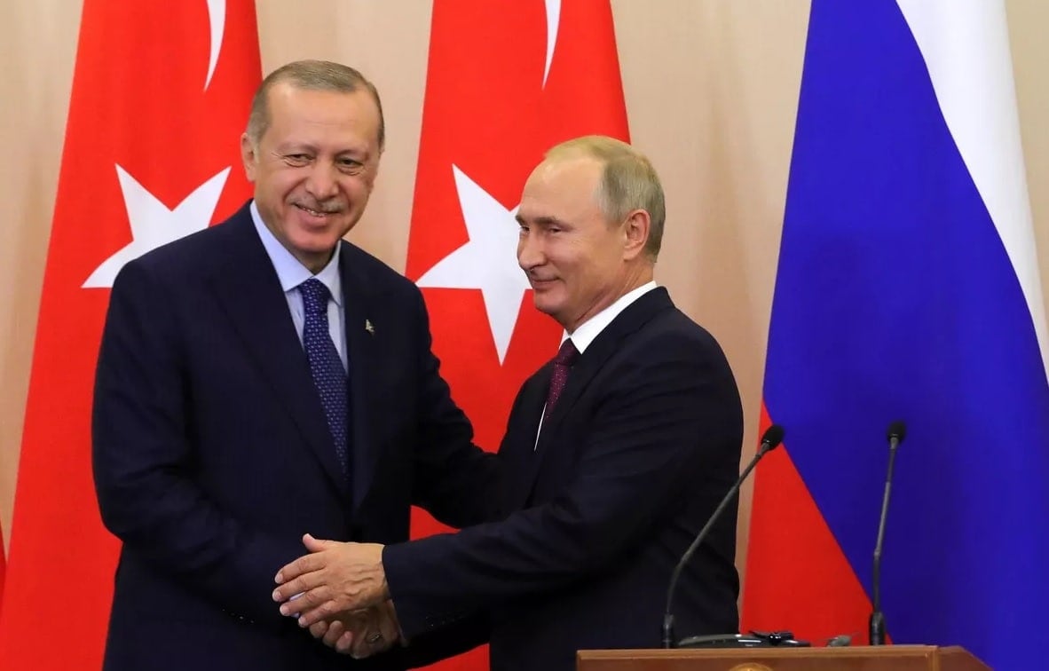 Vladimir Putin y Recep Tayyip Erdogan