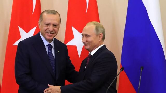 Vladimir Putin y Recep Tayyip Erdogan