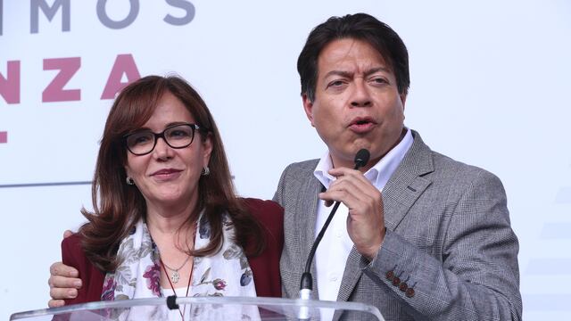 Yeidckol Polevnsky y Mario Delgado