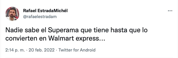 Usuario de Twitter hace comparación entre tiendas de Waltmart Express y Superama