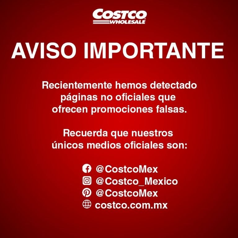Costco alerta por estas modalidades de estafa