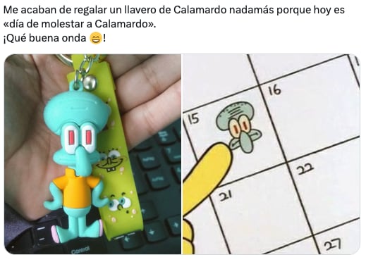 Memes celebran el día de molestar a Calamardo