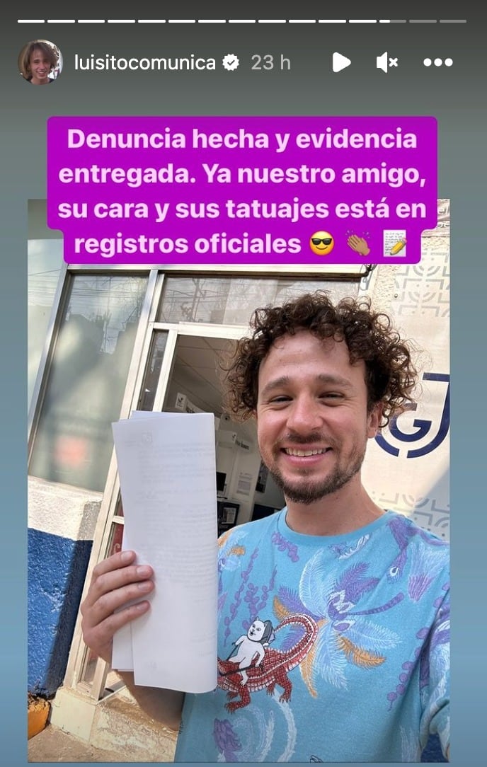Luisito Comunica denuncia al vendedor de paletas que lo golpeó
