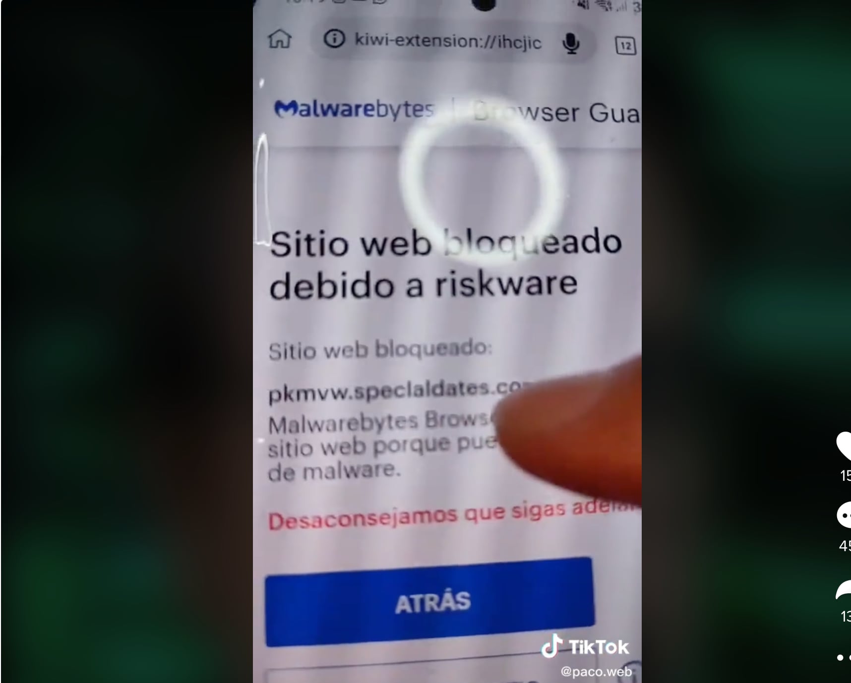 Paco Web explica qué es la cuenta misteriosa de TikTok que le da like a todos tus videos