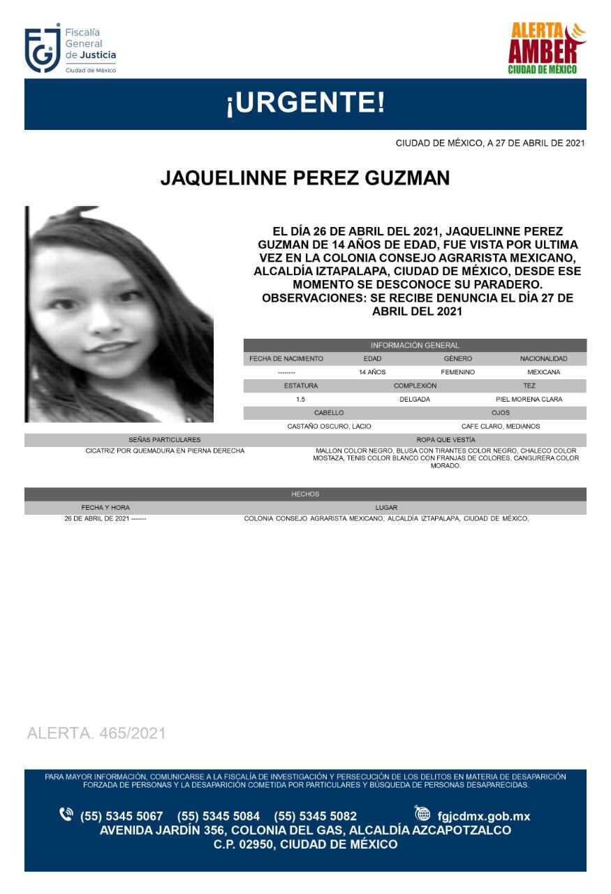 Ficha de búsqueda de Jaquelinne