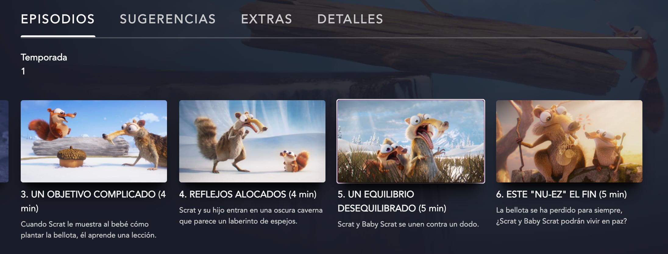 ‘La Era de Hielo: Las Aventuras de Scrat' en Disney+