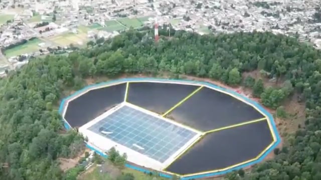 El captador de agua más grande de América Latina fue construido por habitantes de Cherán, en Michoacán.