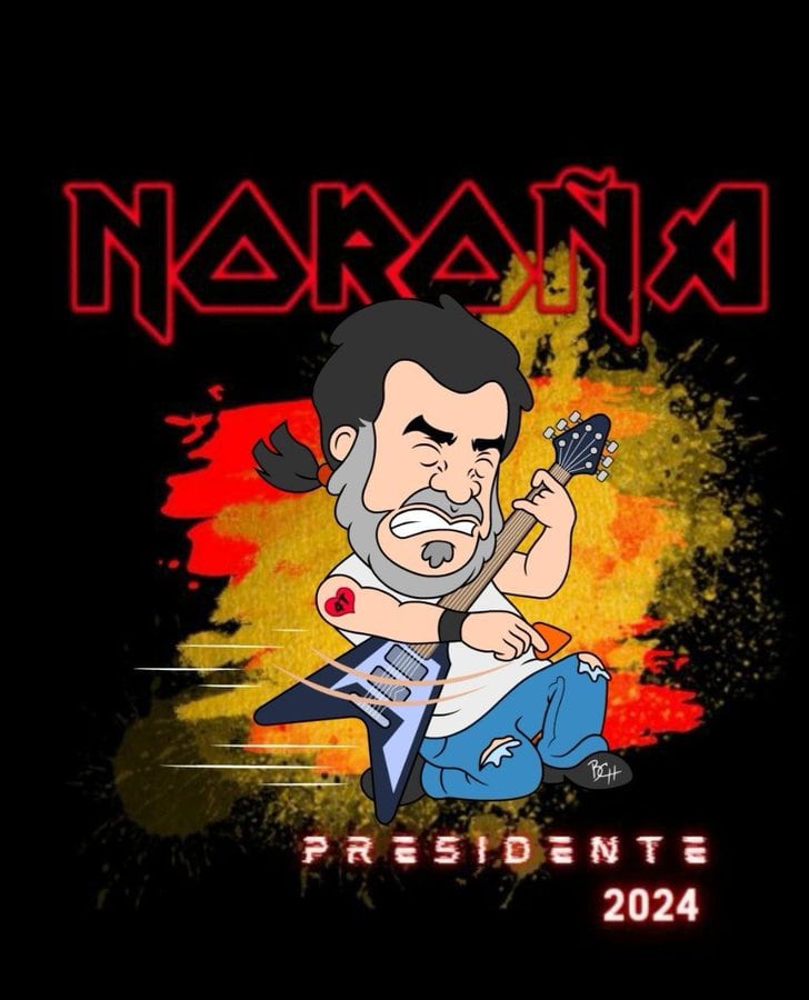 Gerardo Fernández Noroña roqueando duro