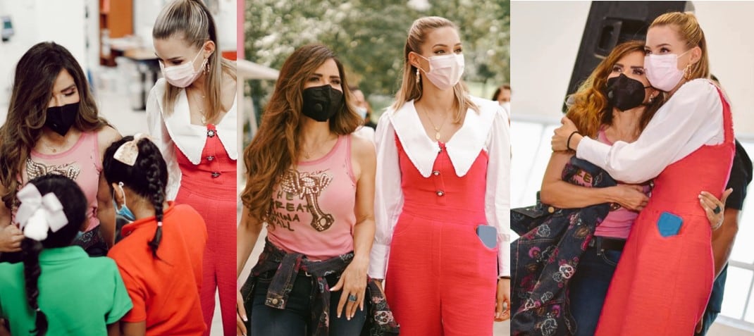 Mariana Rodríguez y Gloria Trevi