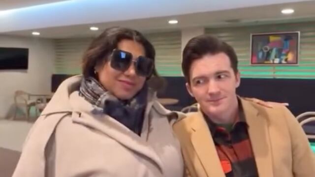 Kimberly La Más Preciosa se topa a Drake Bell, se aproxima a tomarse una foto sin avisarle y lo termina asustando (VIDEO)