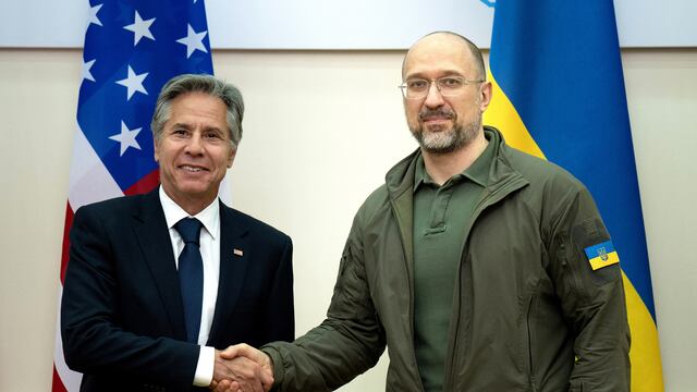 Anthony Blinken visita Kiev por tercera vez desde el inicio del conflicto ruso-ucraniano