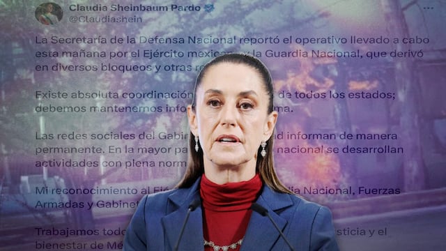Sheinbaum reconoce operativo en Jalisco que llevó a la muerte de El Mencho; “trabajamos por la paz de México”