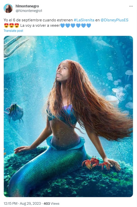 Memes por el estreno de La Sirenita en Disney Plus