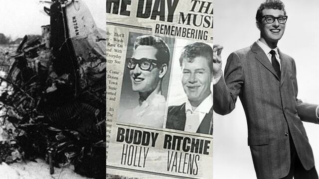 Buddy Holly, Ritchie Valens y The Big Bopper, artistas fallecidos en accidente aéreo a finales de los 50's