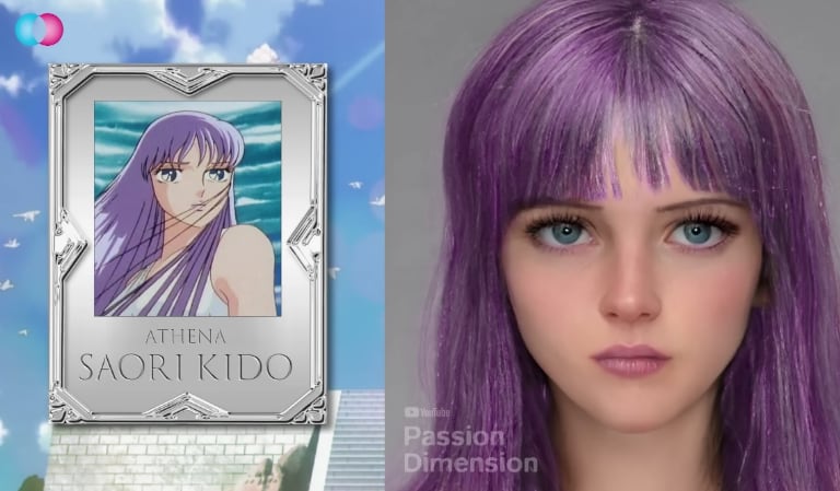 Los Caballeros del Zodiaco dibujados por una IA