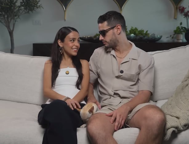 Adrián Marcelo con su esposa Karina Puente.