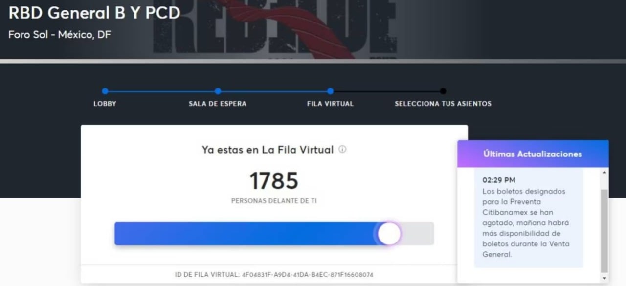Boletos para RBD en el Foro Sol se agotan