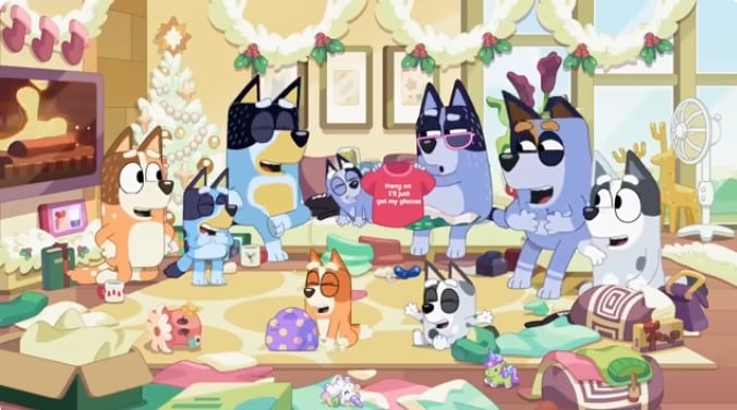 Capítulo Bluey y los regalos de Navidad