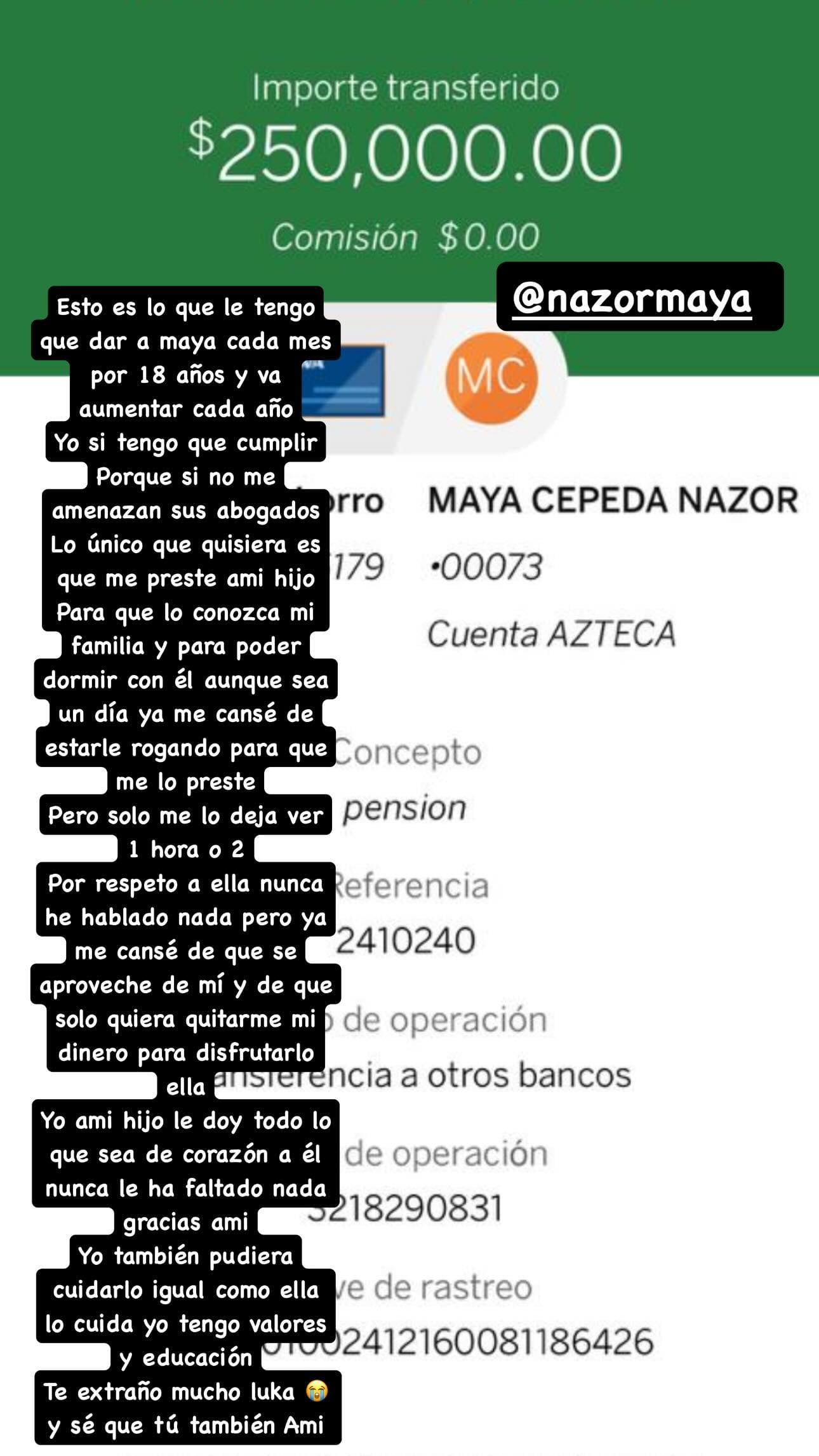 Santa Fe Klan acusa que Maya Nazor solo quiere dinero.