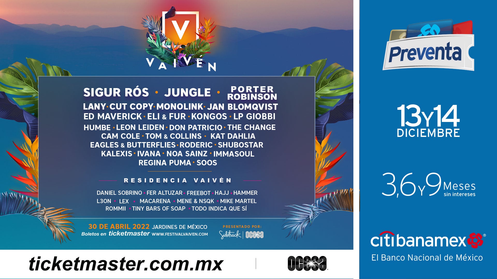 Line Up Festival Vaivén