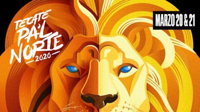 Cartel del festival Tecate Pal Norte 2020