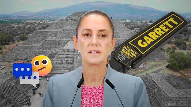 Claudia Sheinbaum confirma que Teotihuacán no tenía detectores de metales.