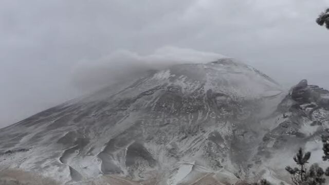 Volcán Popocatépetl el 27 de diciembre