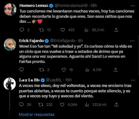 Fans preocupados por Alejandro Sanz intentan animarlo recordándole su propia música