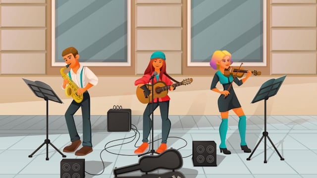 Músicos callejeros/Internet