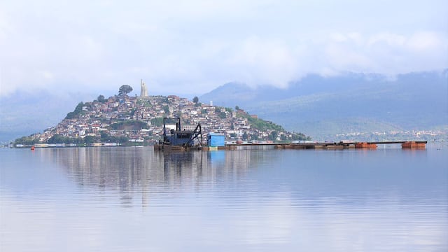 Lago de Pátzcuaro, en Michoacán