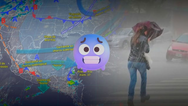Frente frío 37 causará lluvias y frío intenso este fin de semana