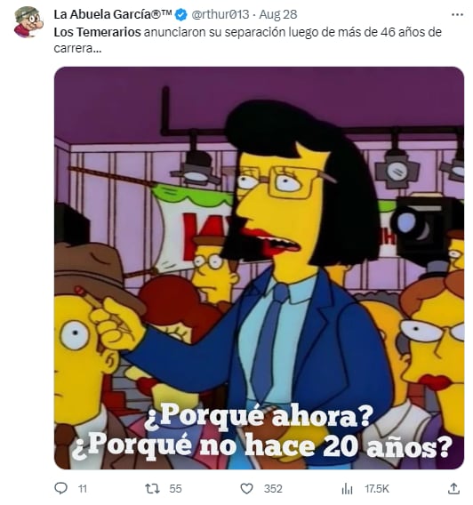 Memes por el adiós de Los Temerarios