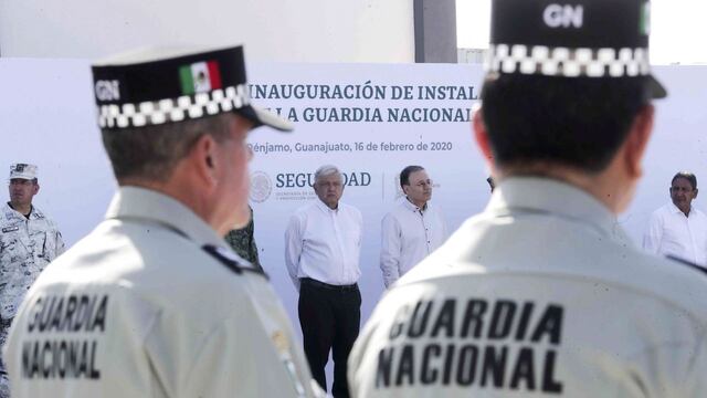 Inauguración de un cuartel de la GN en Pénjamo, Guanajuato