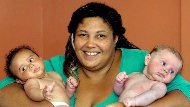 Gemelos de distintos padres.