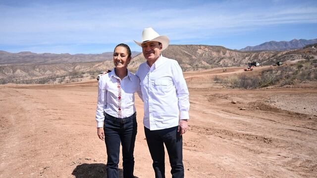 Claudia Sheinbaum, Presidenta de México, y Alfonso Durazo, gobernador de Sonora