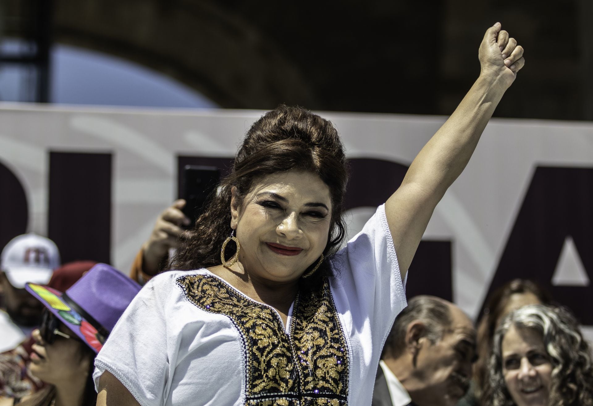 Clara Brugada, representante de Morena para la jefatura de gobierno de la CDMX