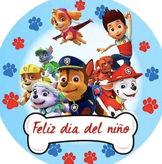 Tarjeta de Paw Patrol para el Día del Niño con Ryder