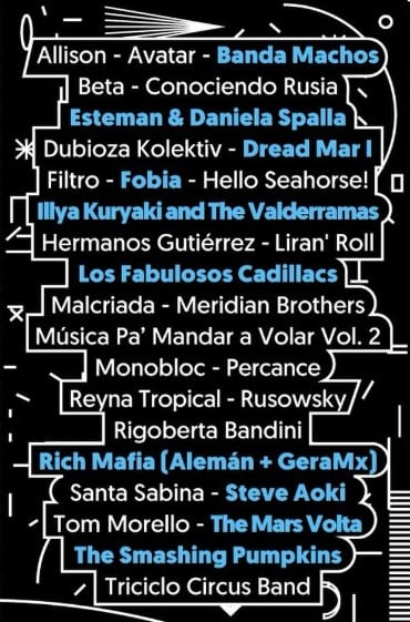 Vive Latino 2026: cartel por día actualizado