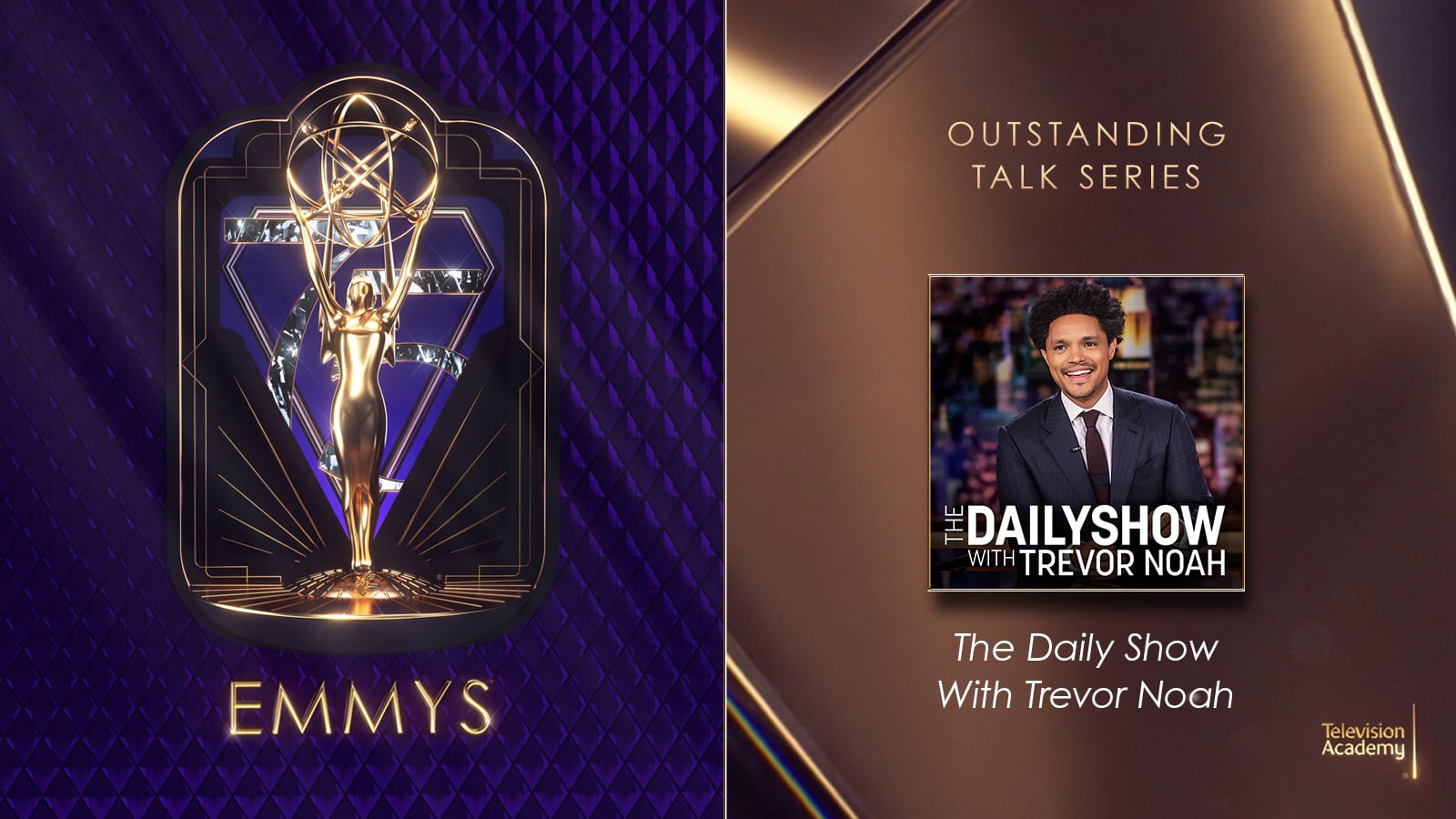 The Daily Show con Trevor Noah gana a Mejor Talk Series en los Premios Emmy 2024