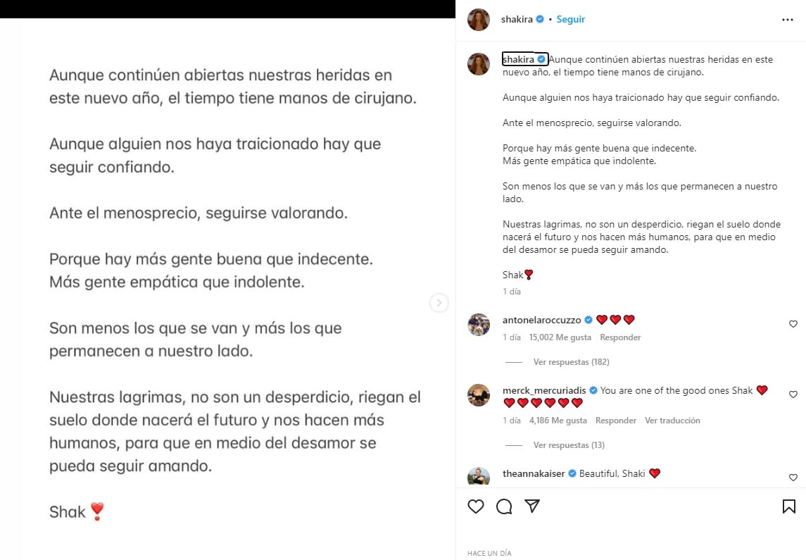 Antonela Roccuzzo y Shakira