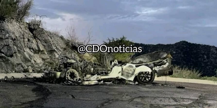 Camioneta de Natanael Cano se incendia y queda en pérdida total