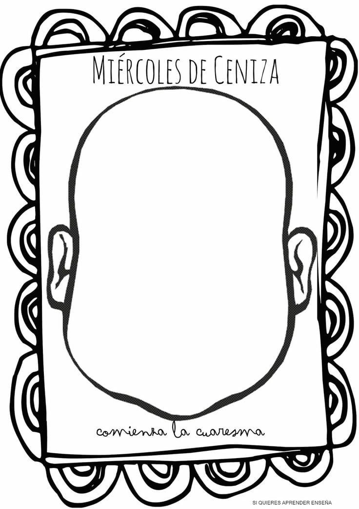 Dibujos de Cuaresma para niños