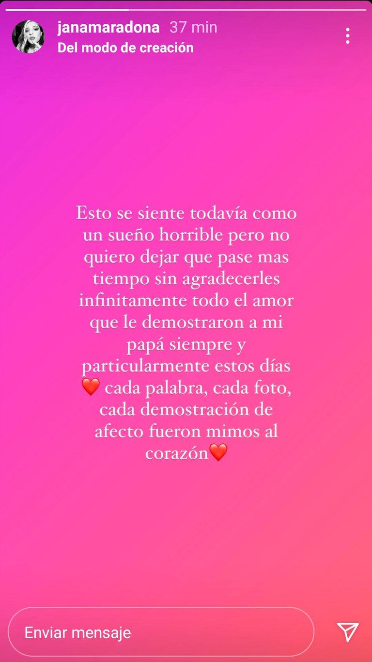 Mensaje Jana a sus seguidores