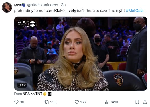 Memes buscando a Blake Lively en la Met Gala 2024