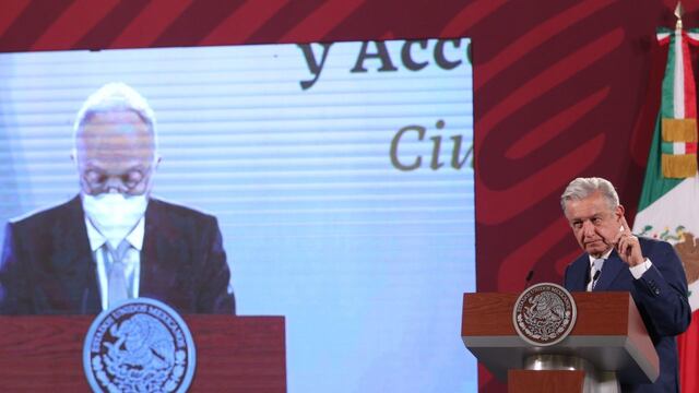 AMLO en su conferencia mañanera