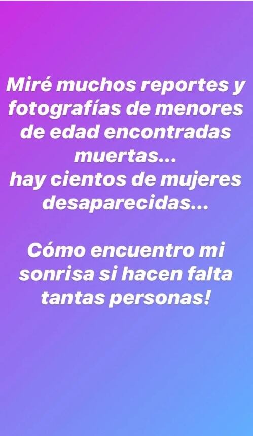 Lizbeth Rodríguez se pronuncia contra la violencia hacia las mujeres