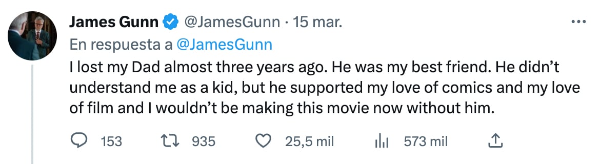 James Gunn sobre su padre y Superman: Legacy