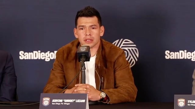 Chucky Lozano, en su presentación con el San Diego FC.