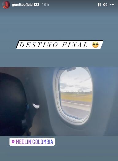Gomita viaja a Colombia